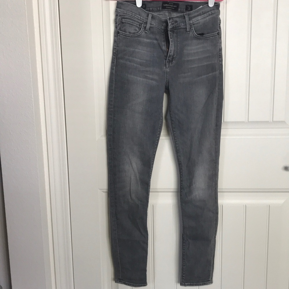 Gray skinny jeans
